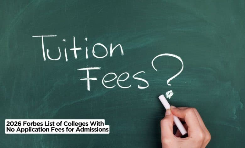 2026 Forbes List of Colleges With No Application Fees for Admissions