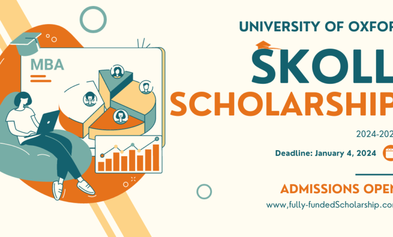 Skoll Scholarships for 2024 at University of Oxford Wellington