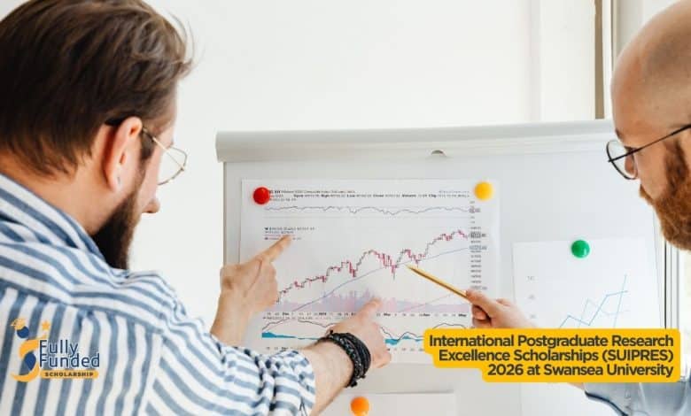 International Postgraduate Research Excellence Scholarships (SUIPRES) 2026 at Swansea University