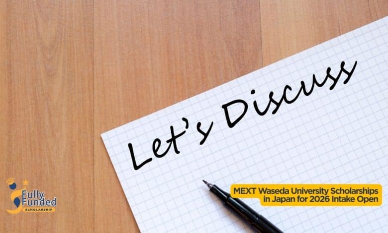 MEXT Waseda University Scholarships in Japan for 2026 Intake Open