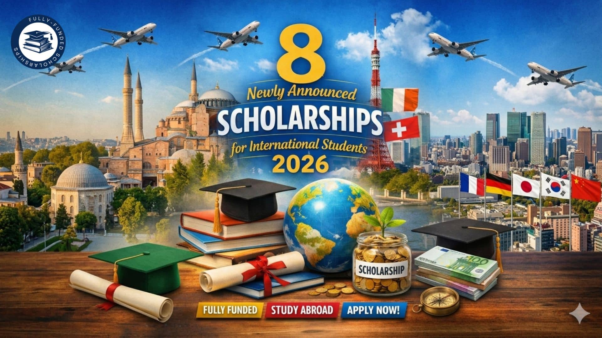 8 Newly Announced Scholarships for International Students in 2026