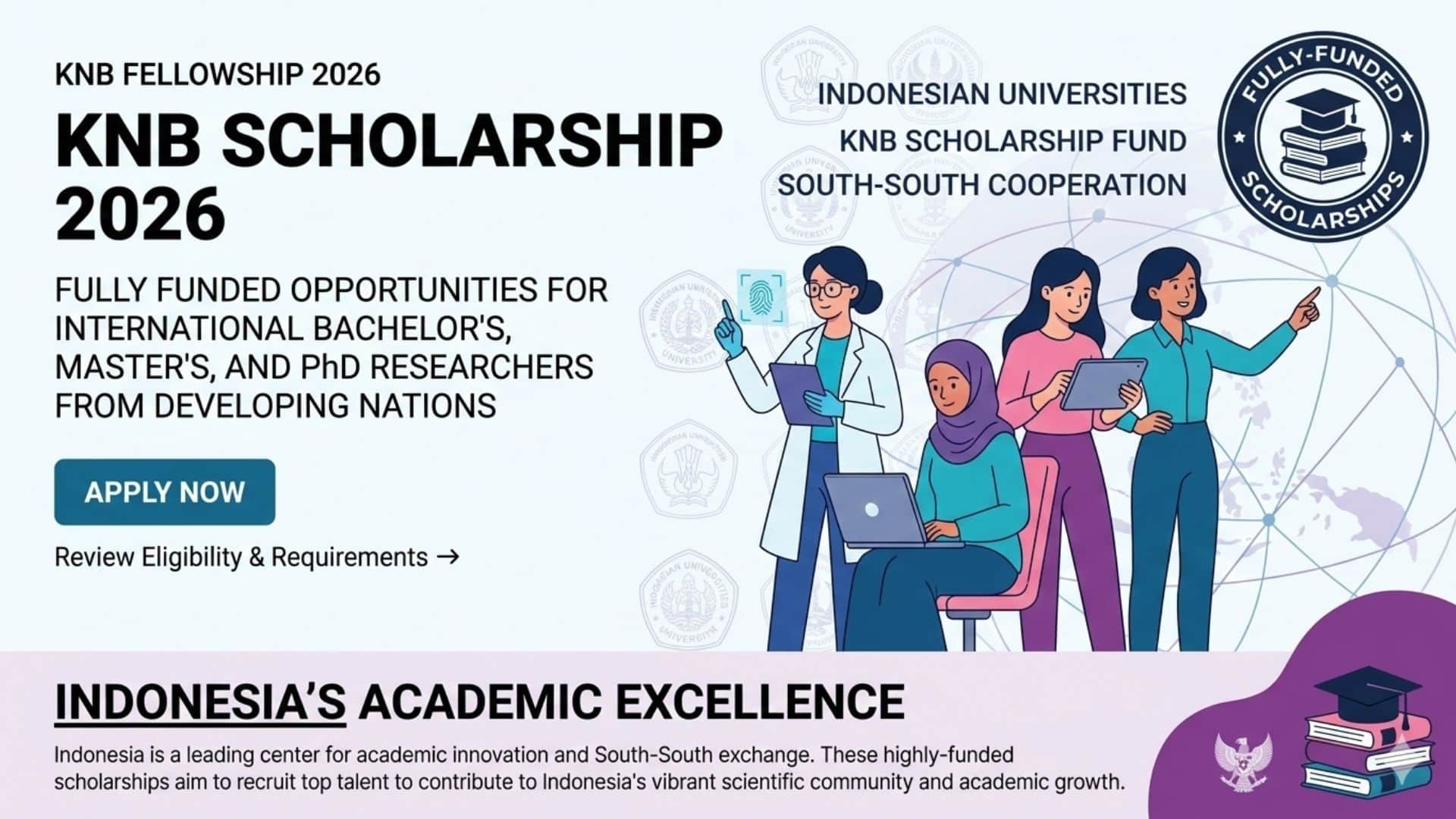 Indonesian KNB Scholarship 2026 47 Universities & 1,170+ Programs Available