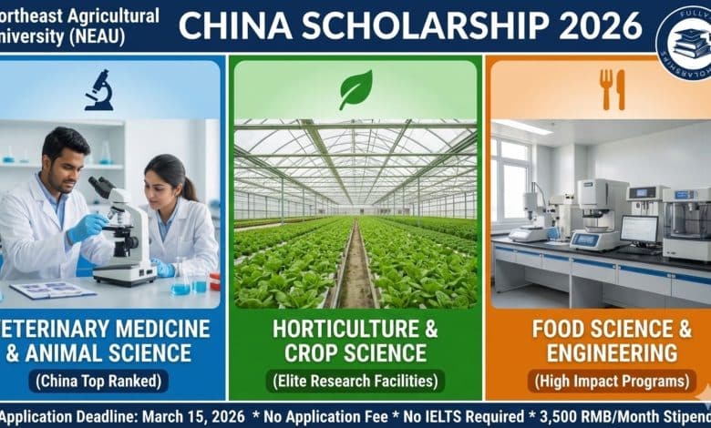 Northeast Agricultural University: Fully Funded 2026 PhD Fellowships In China