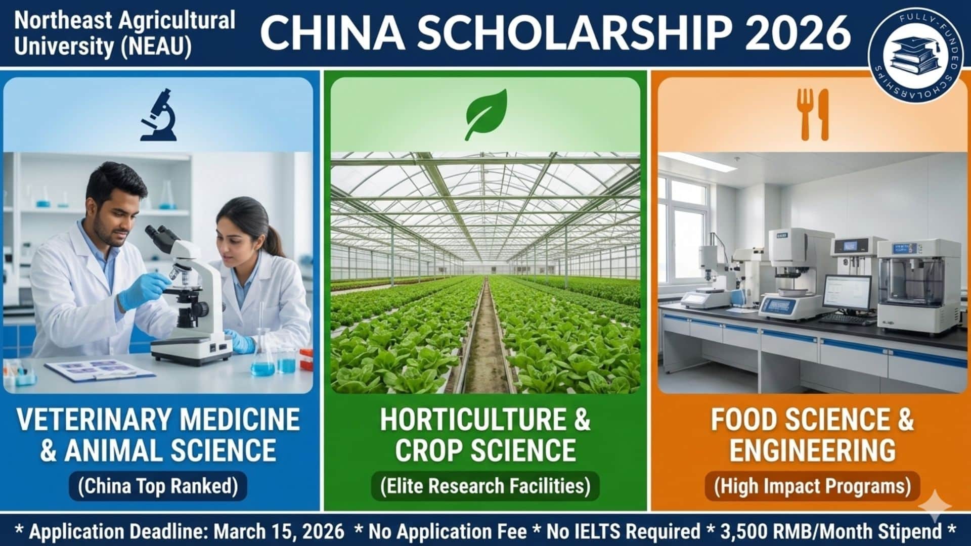 Northeast Agricultural University: Fully Funded 2026 PhD Fellowships In China