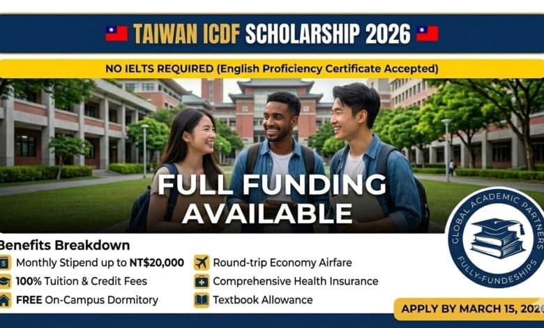 Taiwan ICDF Fully Funded Scholarship Program 2026