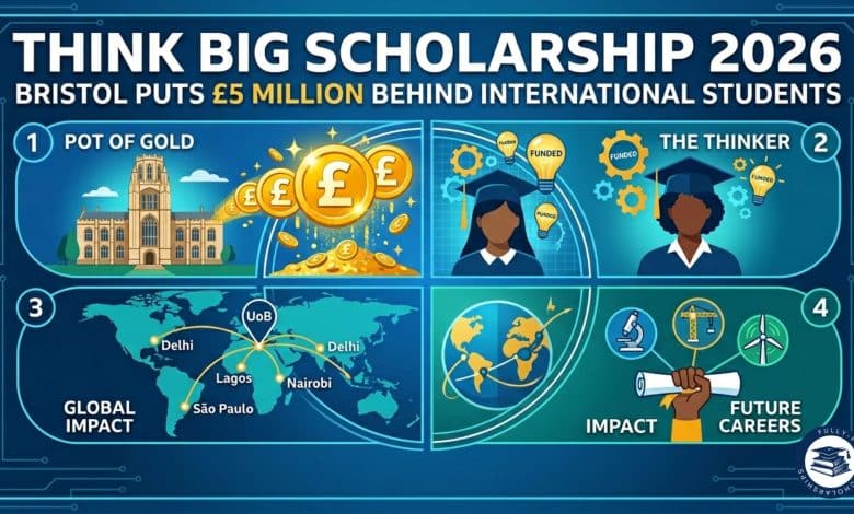 Think Big Scholarship 2026 Bristol Puts £5 Million Behind Its International Students
