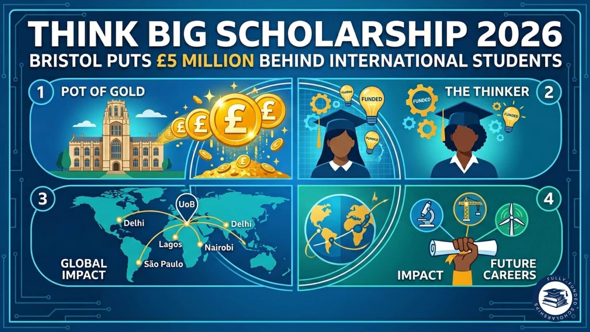 Think Big Scholarship 2026 Bristol Puts £5 Million Behind Its International Students