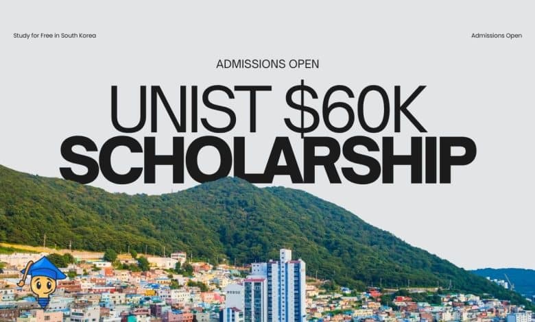 UNIST Korea Paying You US$60k in Scholarships to Study Master and PhD in 2026