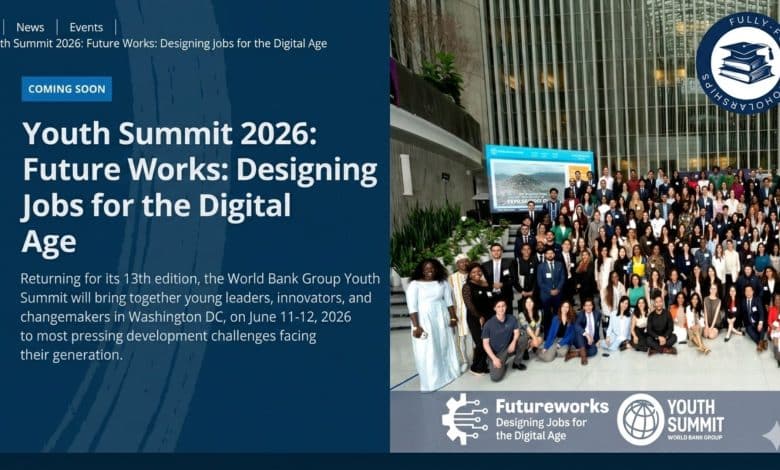 World Bank Group Youth Summit 2026 Fully Funded to Washington, D.C.