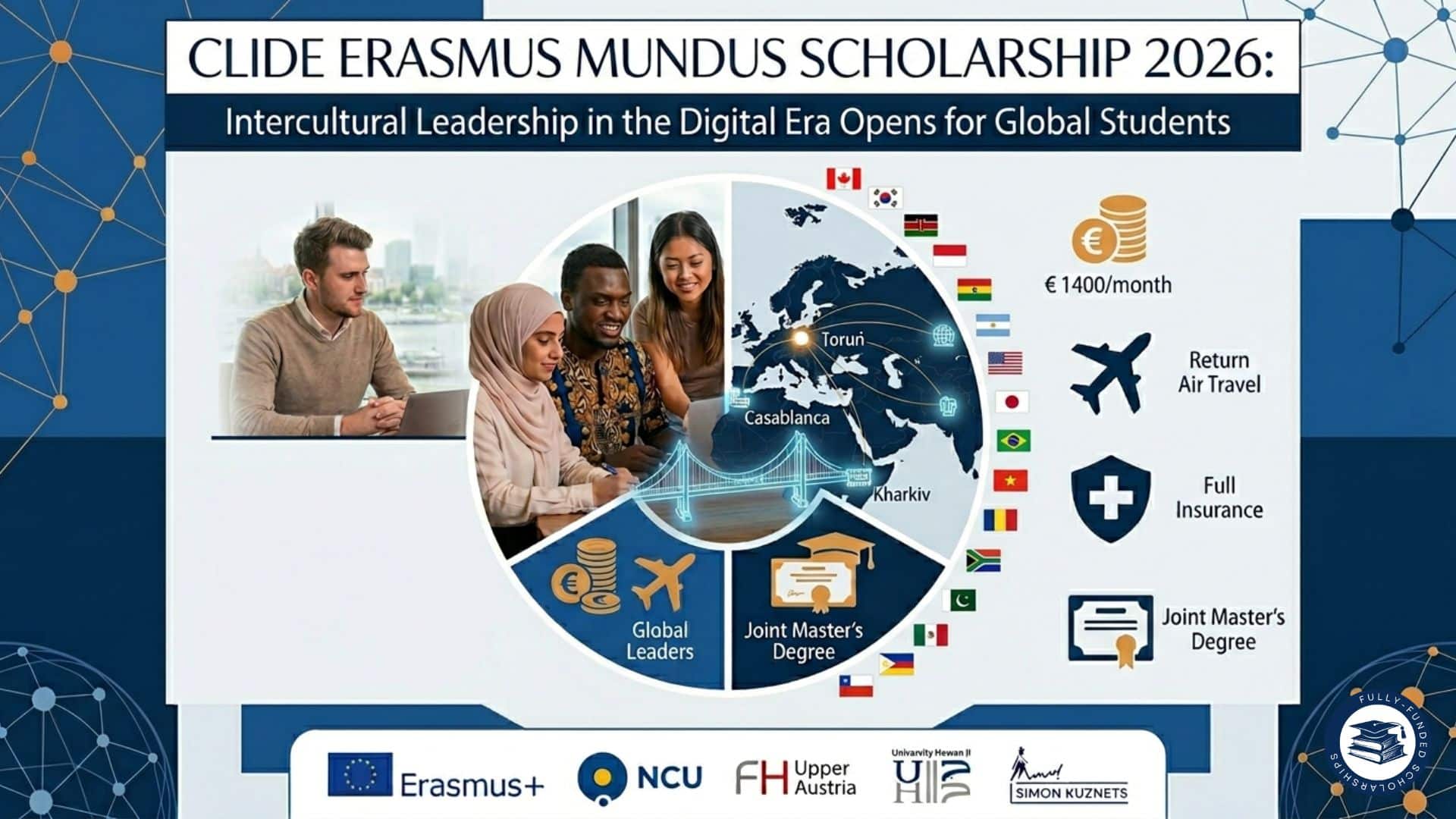 CLIDE Erasmus Mundus Scholarship 2026 Intercultural Leadership in the Digital Era Opens for Global Students