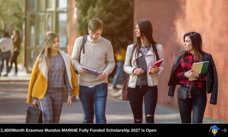 €1,400Month Erasmus Mundus MARIHE Fully Funded Scholarship 2027 is Open