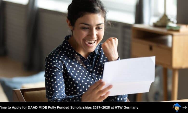 Time to Apply for DAAD MIDE Fully Funded Scholarships 2027–2028 at HTW Germany